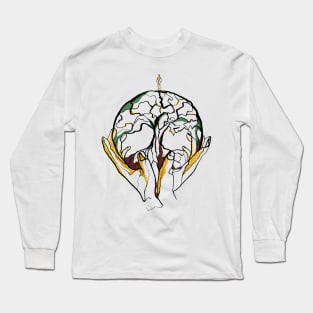 Single Line - Inner Earth Long Sleeve T-Shirt